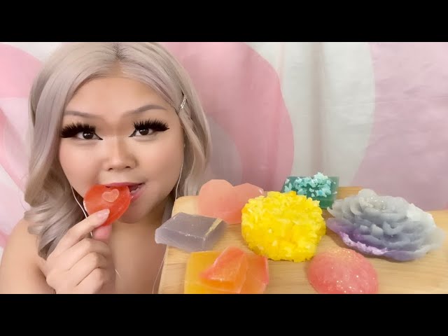 ASMR Trying Crystal Candy 🔮🍬✨| Mukbang Monday
