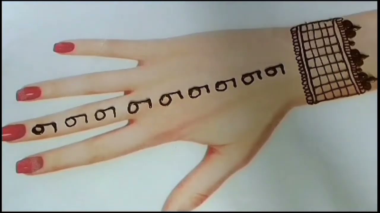9 number se banaen new style ki Mehandi design//simple Mehandi video 🥰🙏
