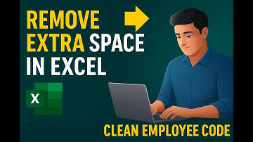 Trim Function | Remove Extra Spaces in Excel | Clean Employee Code Data Using TRIM Function