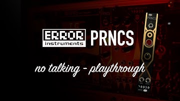 Error Instruments PRNCS / long playthrough / no talking