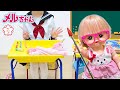 メルちゃん 先生 学校ごっこ なぞなぞ お絵かき / Mell-chan Pretend Play School at Home