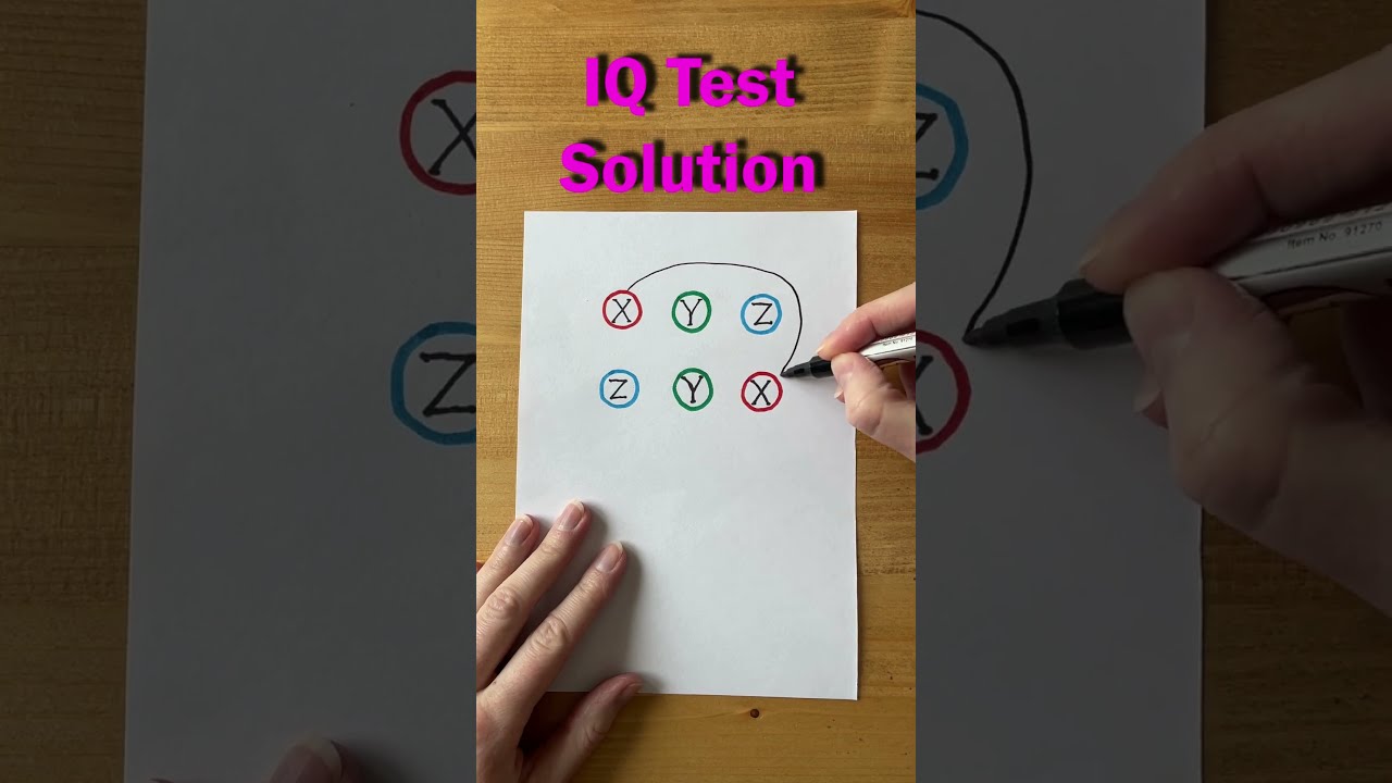 IQ Test Solution Connect The Dots Shorts Howtosolve