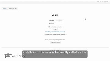 Moodle Administration Tutorial: Admin Login for the First Time