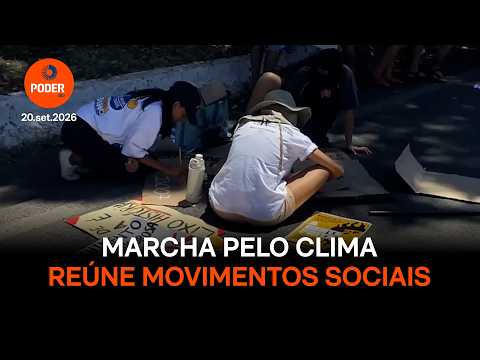 Marcha pelo Clima reúne ONGs e partidos de esquerda em Brasília