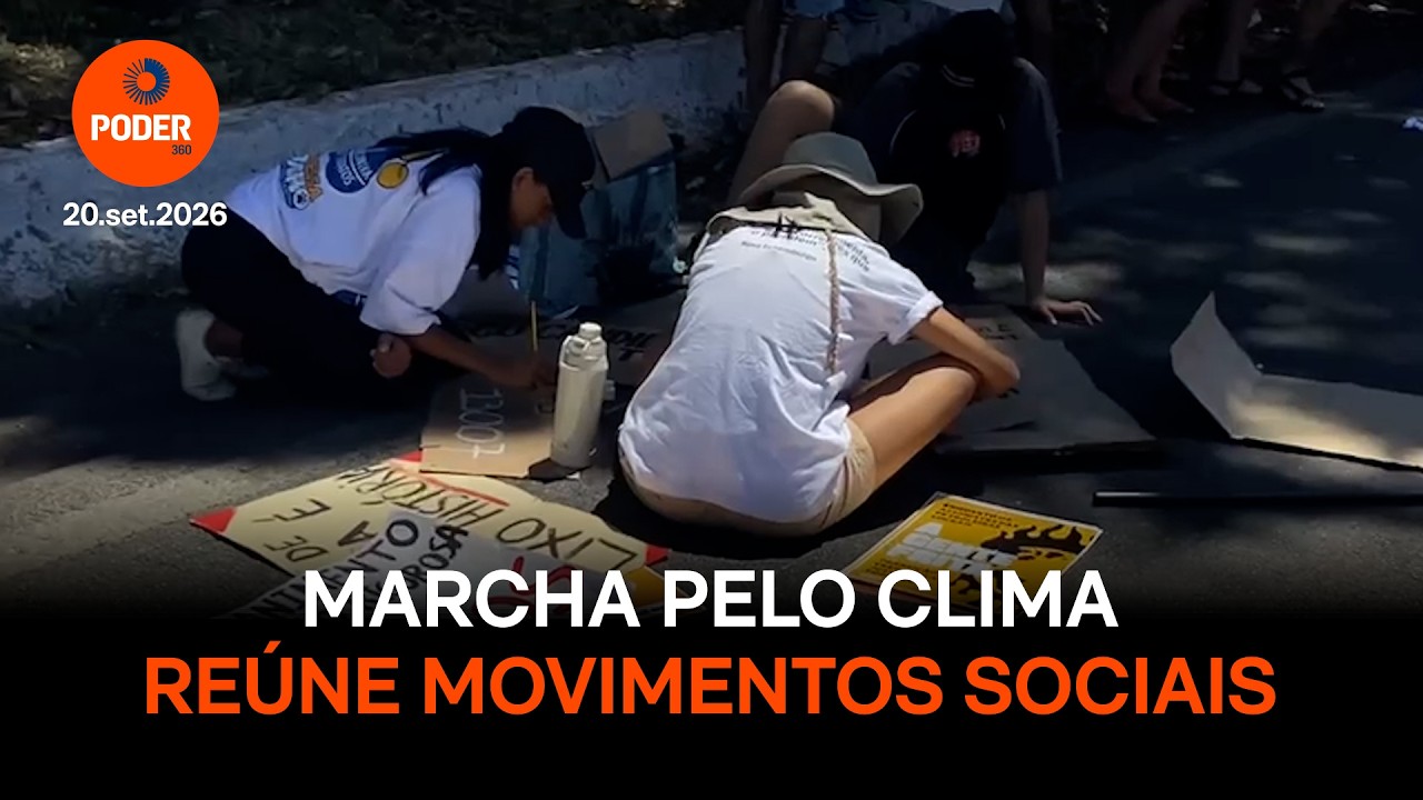 Marcha pelo Clima reúne ONGs e partidos de esquerda em Brasília