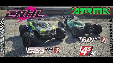 Arrma Typhon 223s and Vorteks 223s On 4s Don
