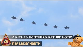 WHAT A WAY TO MAKE AN ENTRANCE! 6SHIP FORMATION 494TH FS 'PANTHERS' RETURN HOME • RAF LAKENHEATH