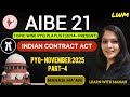 AIBE Exam Preparation | Contract Act PYQs 2025 (AIBE 20) | Bar Examination 2026 | Manasi Ma'am