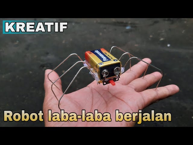 Dua ide kreatif membuat mainan robot berjalan dari baterai class=