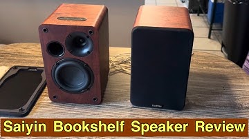 Saiyin Bluetooth Bookshelf Speakers (Review and Demo)