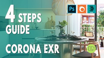 👑 Corona EXR Files in Photoshop - 4 Simple Steps