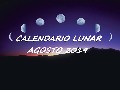 Video: Fases lunares en agosto de 2019 por días