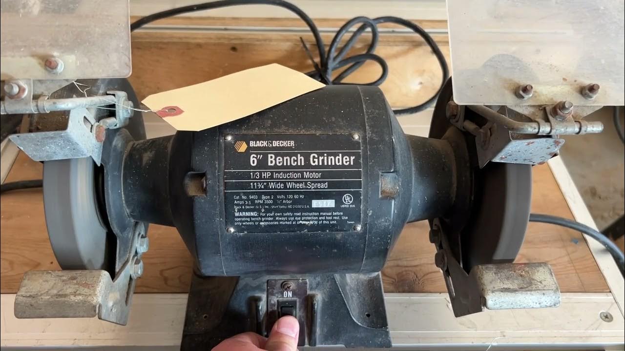 A4076 Black & Decker Bench Grinder YouTube