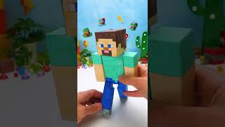 Diy Moving Steve From Minecraft Easy Craft Idea