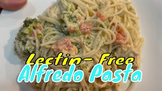 LECTIN-FREE SHRIMP BROCCOLI ALFREDO PASTA