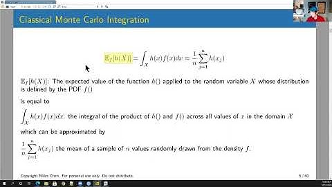 102C Lesson 2-1 The Classical Monte Carlo Estimator (Lecture 1)