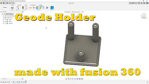 Making a geode holder with fusion 360