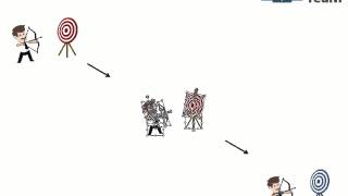 hit the target diagram flat powerpoint design