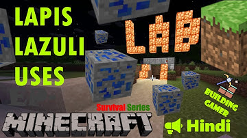 Lapis Lazuli Uses - Minecraft - Game paly Series - Ep.  6 - Hindi