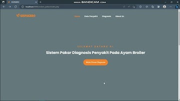 Demo Website Sistem Pakar Diagnosis Penyakit Pada Ayam Broiler