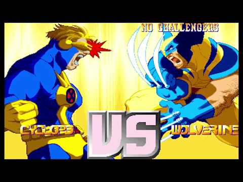 X-Men vs Street Fighter ( Arcade ) - Cyclops / Wolverine Playthrough ( Mar 6, 2018 )