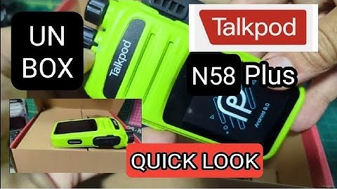 NEW - TALKPOD N58 Plus Unboxing - First Look
