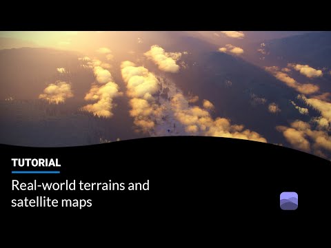 VUE: Real-world Terrains and Satellite Maps