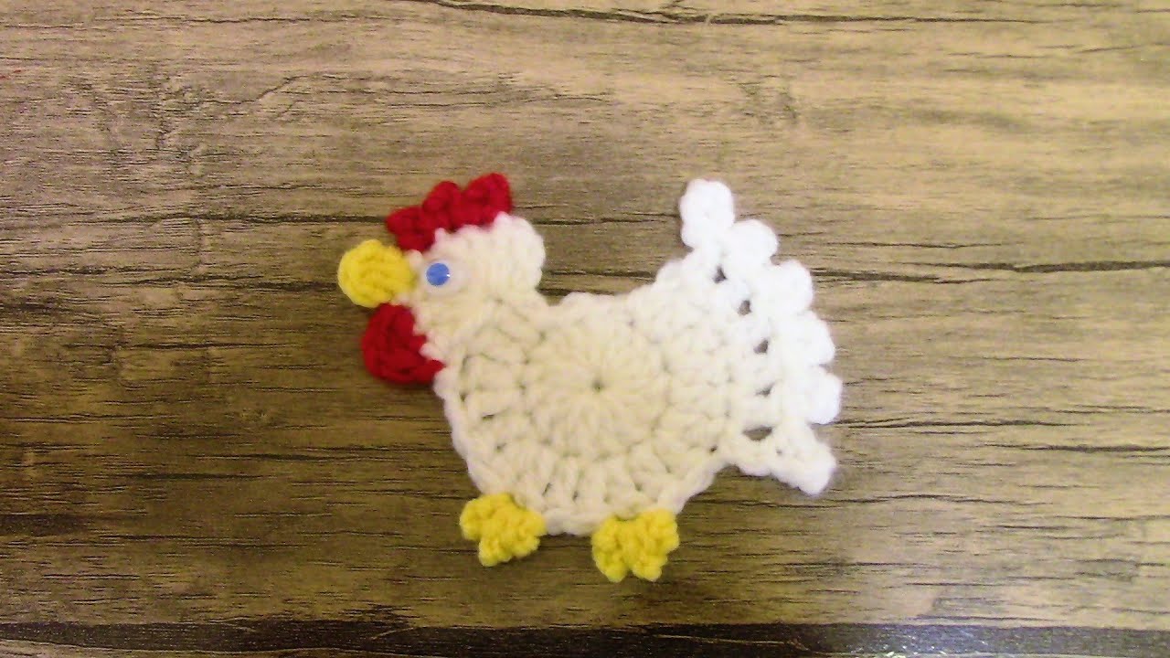 TIĞ İŞİ ÖRGÜ HAYVAN MOTİFİ NASIL YAPILIR ? / ÖRGÜ TAVUK /örgü aplike yapılışı