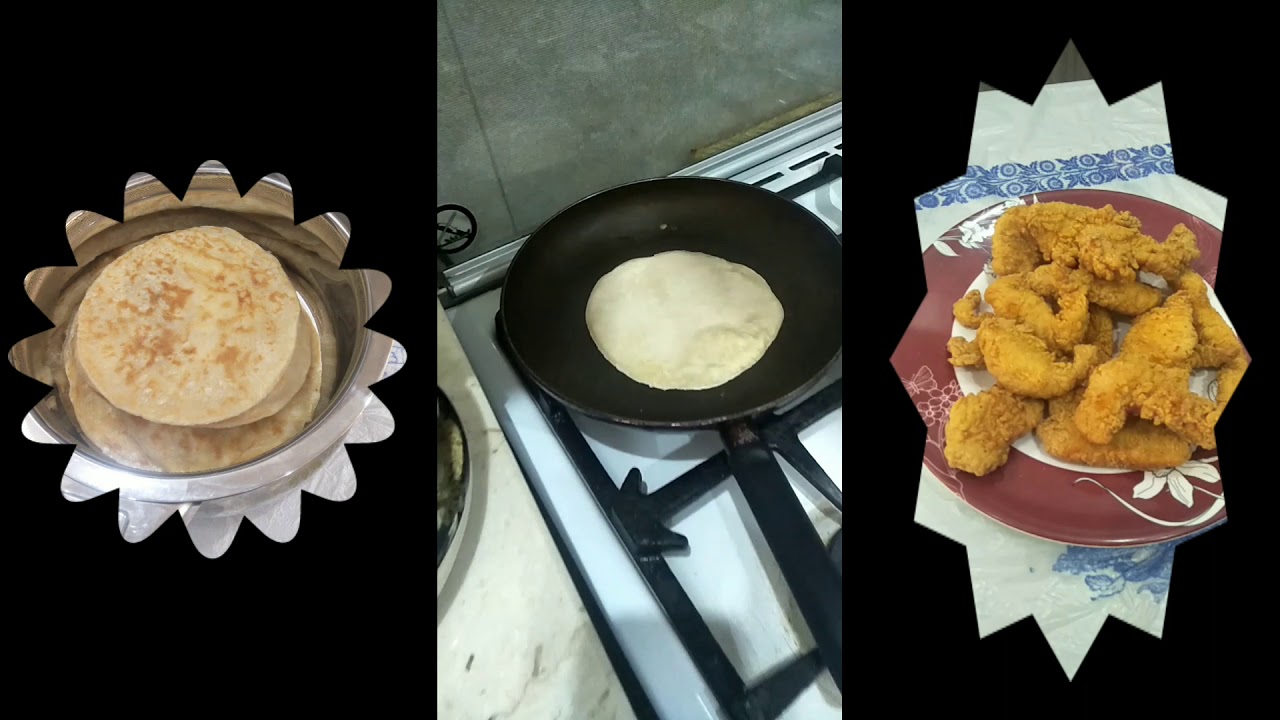 Chapati and chicken strips for breakfast YouTube