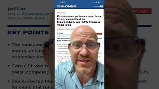 CPI consumer price index for November, posted Dec 13th, favorable results