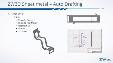 ZW3D Sheetmetal : AutoDrafting