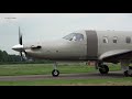 Pilatus PC-12/47E NGX LX-LFI With Reverse thrust Taxi & Female Pilot Teuge Airport 21 Aug 2021