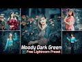 Moody dark green tone lightroom preset  top lightroom presets  lightroom presets free download