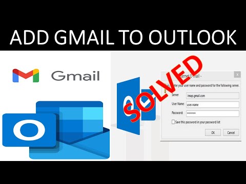 How to Add Gmail in Outlook? | Outlook can't connect to Gmail and Keep Asking Password