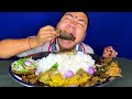 Ene thmbal ge kanghw bora  with cauliflower curry  anabas 