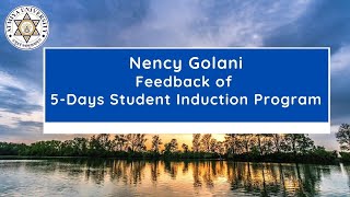 Nency Golani | in Gujarati| Student Feedback of 5-Days Student Induction Program on UHV