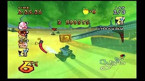 Crash Nitro Kart Thunder Struck PS2 Gameplay N Gin