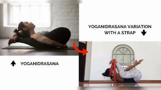 Make Yoga Easy: Yoganidrasana Variation with Straps