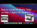 How to Install HP Plotter T830 on Mac !! BigSur & Catalina !! ADD Network Plotter & Printer on MAC !