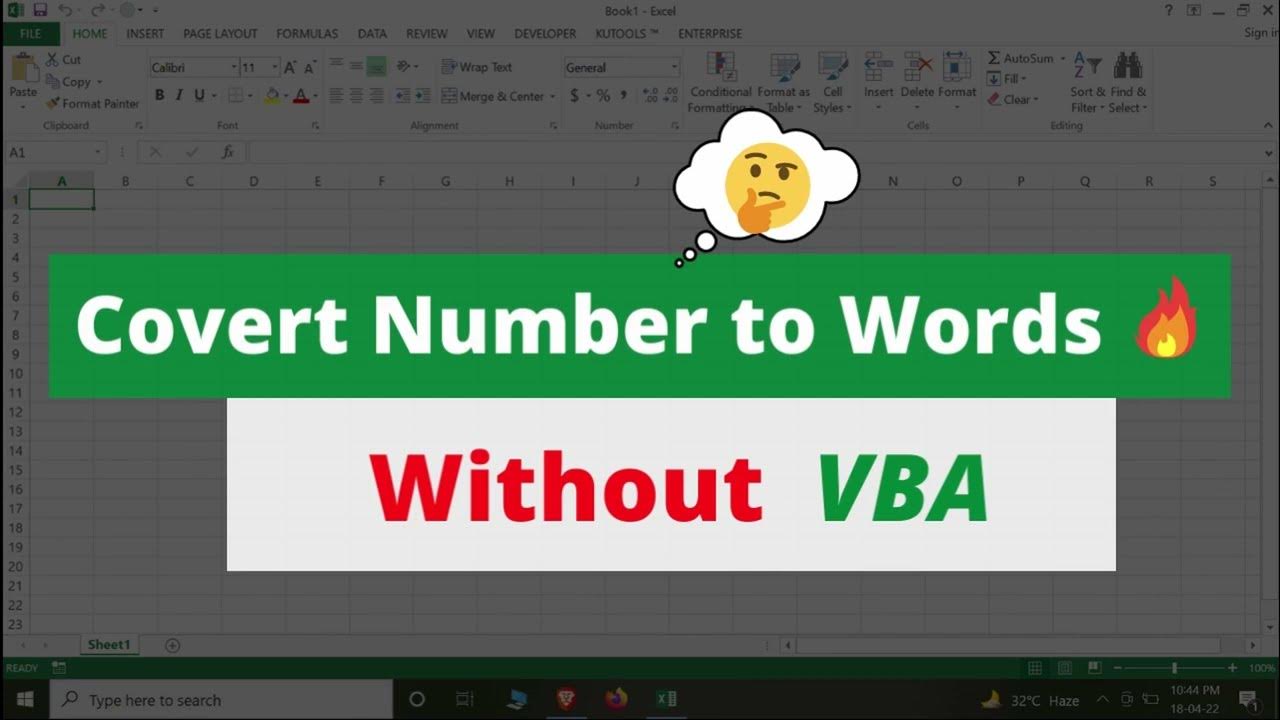 Convert Amount Numbers To Text in Any Currency in Excel Without VBA