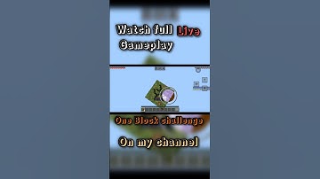 One block Challenge | #shorts #minecraft #oneblock #challenge #survival #series #viral #gaming #like