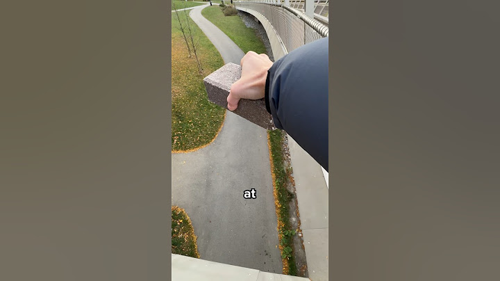 At what height does a brick break?
