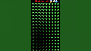 Find the odd number #puzzle #quiz #unfrez #oddnumber #evennumber #iqtest #shortvideo #shorts