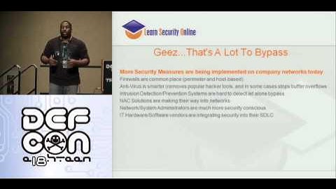 DEFCON 18: You Spent All That Money and You Still Got Owned 1/3