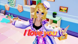 ≡Mmd≡ Kagamine Rin - 爱你 / Ài Nǐ / I Love You [4Kuhd60Fps]