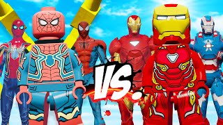 Team Spider-Man Trio Vs Team Iron Man Trio - Epic Superheroes War