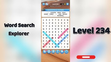 Word Search Explorer Level 234 Answer 🔍 | Step-by-Step Guide | Go Answer
