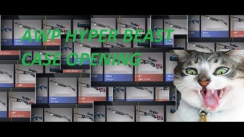 CSGO: AWP HYPER BEAST!! CASE OPENING & SHOWCASE!!!!