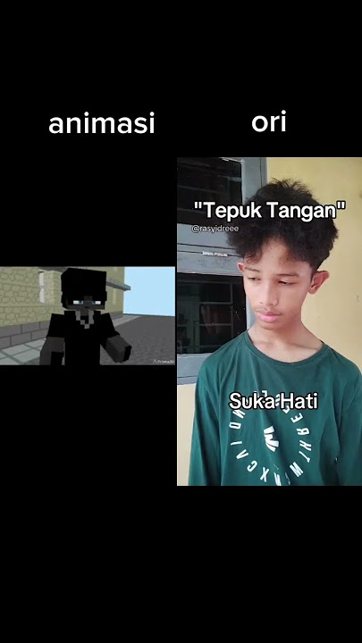 buajingan🗿 ori vs animasi #minecraft #animasiminecraftprisma3d #memes #animasi