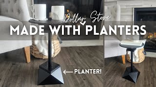 From Dollar Store to Designer: Building a Modern Side Table | Weekend DIY Using Dollar Store Finds!